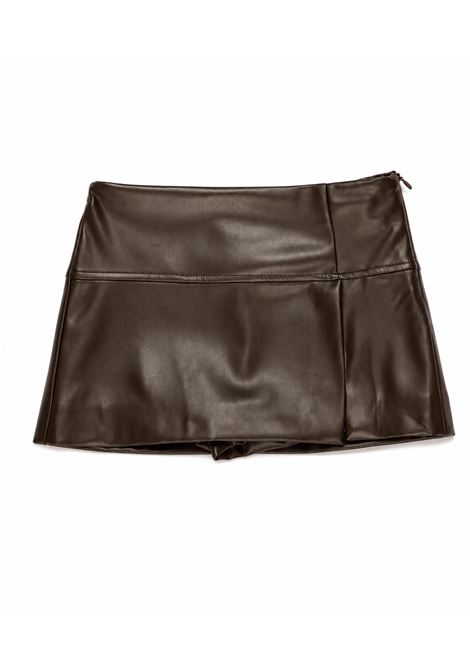 Shorts in ecopelle Lù-Lù BY MISS GRANT | LL4485MORO